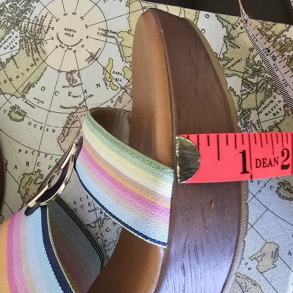 Anne Klein‎ rainbow 🌈 platform sandals, size 8